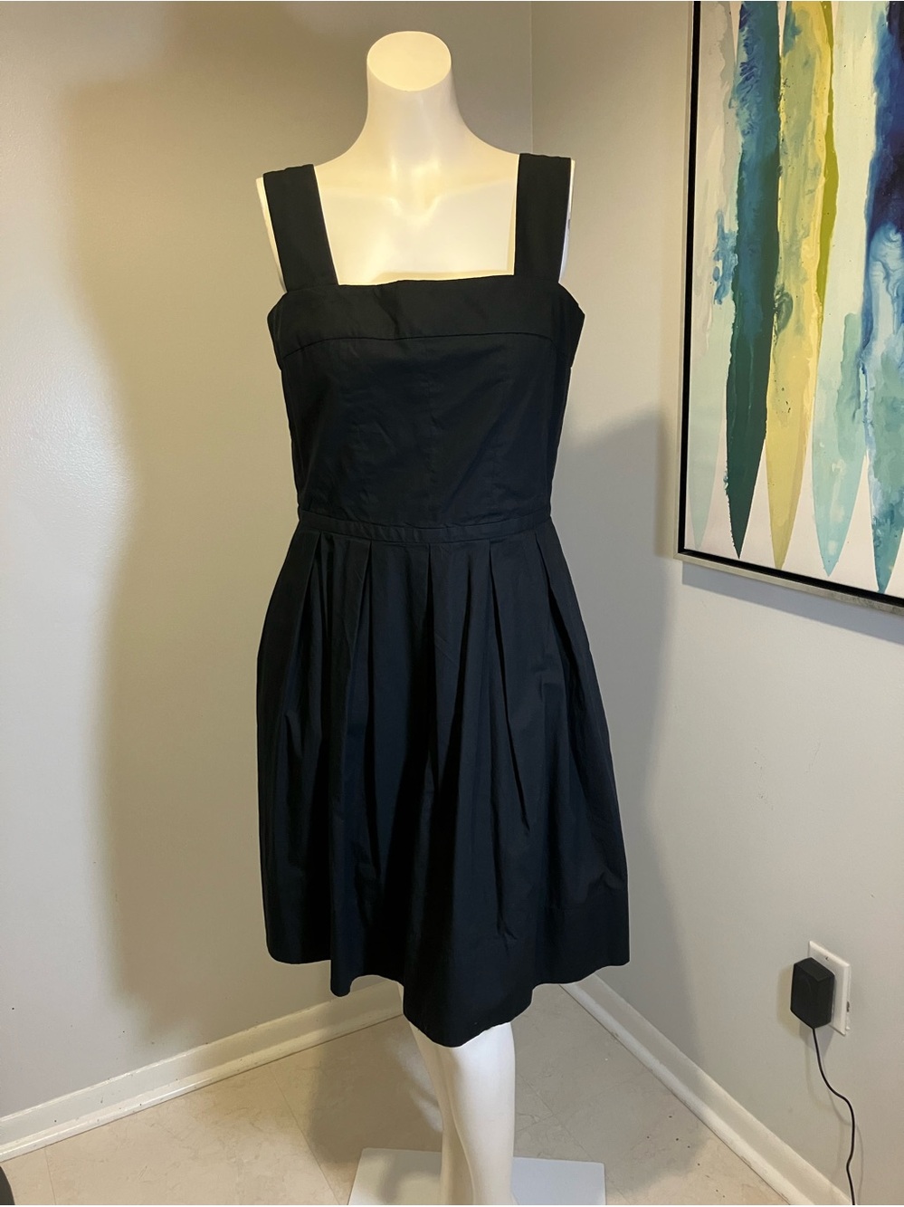 NWT GAP Black Fit & Flare Sundress -size 10 Tall